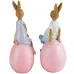 Набор двух декоративных статуэток Easter Bunnies 17х8х7 см Lefard AL219027