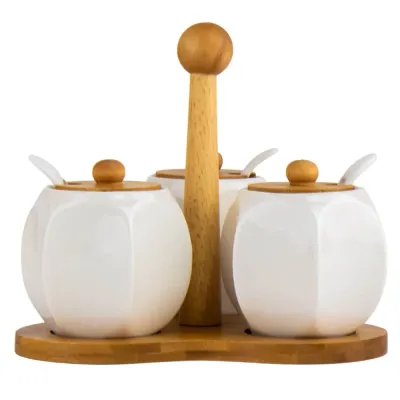 Принадлежности для специй White tomatoes на подставке AL219033 Lefard Принадлежности для специй White tomatoes на подставке AL219033 Lefard