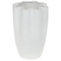 Ваза интерьерная Фиори фарфоровая диаметр 12х17см white DP219221 BonaDi