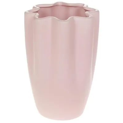 Ваза интерьерная Фиори фарфоровая диаметр 12х17см pink DP219222 BonaDi