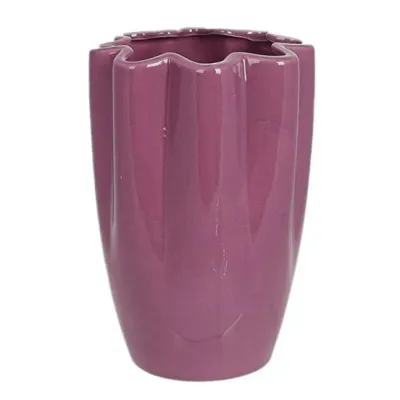 Ваза интерьерная Фиори фарфоровая диаметр 12х17см dark pink DP219227 BonaDi