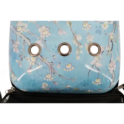 Рюкзак для переноски домашних питомцев CosmoPet CP-6 с иллюминатором Blue Sakura (3_03874)