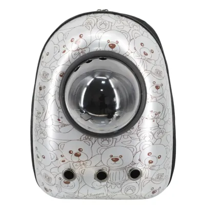 Рюкзак для переноски домашних питомцев CosmoPet CP-7 с иллюминатором Silver Bear (3_03880)