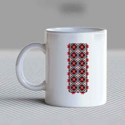 Чашка біла кухоль з принтом 