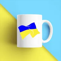 Чашка біла кухоль з принтом 