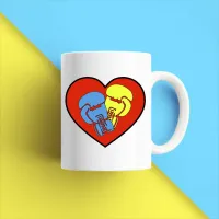 Чашка біла кухоль з принтом Чашка біла кухоль з принтом