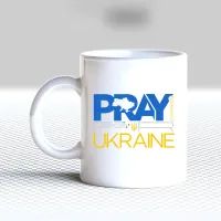 Чашка біла кухоль з принтом 