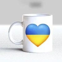 Чашка біла кухоль з принтом 
