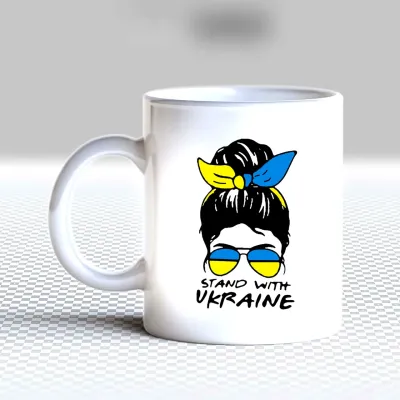 Кружка чашка белая с принтом 