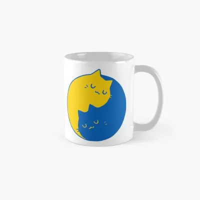 Чашка біла кухоль з принтом 