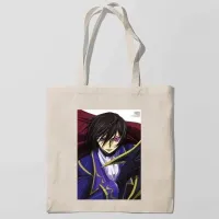 Еко-сумка шоппер з принтом Code Geass Hangyaku no Lelouch-Код Гіас Повсталий Лелуш Кавун Бежевий