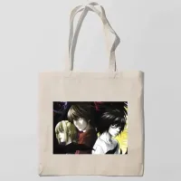 Еко-сумка шоппер з принтом Death Note - Зошит смерті Кавун Бежевий Еко-сумка шоппер з принтом Death Note - Зошит смерті Кавун Бежевий