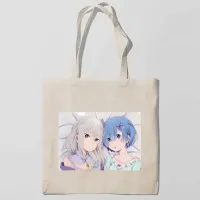 Эко-сумка шоппер с принтом Жизнь в альтернативном мире с нуля Кавун Бежевый