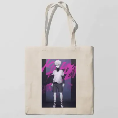 Эко-сумка шоппер с принтом Киллуа Золдик-Killua Zoldyck 2 Кавун Бежевый Эко-сумка шоппер с принтом Киллуа Золдик-Killua Zoldyck 2 Кавун Бежевый