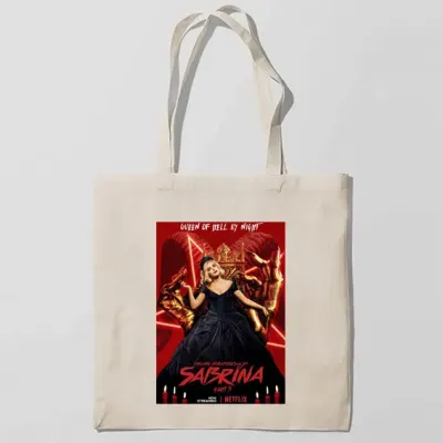 Эко-сумка шоппер с принтом Леденящие душу приключения Сабрины - Chilling Adventures of Sabrina Кавун Бежевый Эко-сумка шоппер с принтом Леденящие душу приключения Сабрины - Chilling Adventures of Sabrina Кавун Бежевый