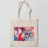Эко-сумка шоппер с принтом Милый во Франксе Darling in the FranXX 7 Кавун Бежевый