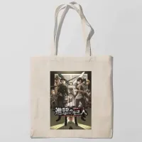 Эко-сумка шоппер с принтом Attack on Titan - Вторжение титанов 3 Кавун Бежевый Эко-сумка шоппер с принтом Attack on Titan - Вторжение титанов 3 Кавун Бежевый