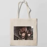 Еко-сумка шоппер з принтом Attack on Titan - Вторгнення титанів 12 Кавун Бежевий