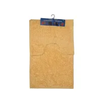 Набір килимків до ванної кімнати Kornel 50*80/40*50 см 2 шт Персиковий Набір килимків до ванної кімнати Kornel 50*80/40*50 см 2 шт Персиковий