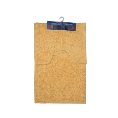 Набір килимків до ванної кімнати Kornel 50*80/40*50 см 2 шт Персиковий