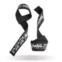 Лямки для тяги MadMax Camo Power Wrist Straps 2 шт Camo/White