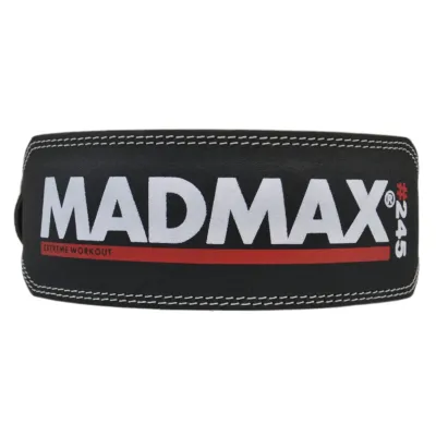 Пояс кожаный для тяжелой атлетики MadMax MFB-245 Full leather S Black