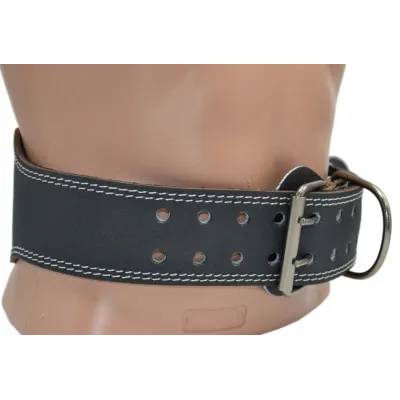 Пояс кожаный для тяжелой атлетики MadMax MFB-245 Full leather S Black