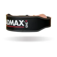 Пояс шкіряний для важкої атлетики MadMax MFB-245 Full leather S Black