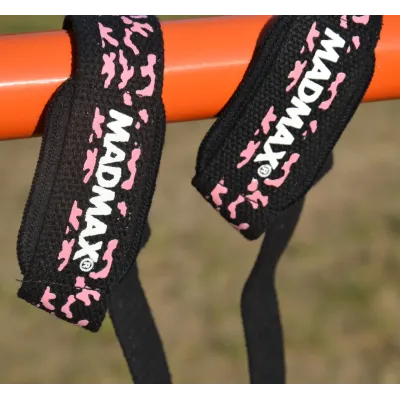 Ламки для тяги MadMax Camo Power Wrist Straps 2 шт Camo/Pink Ламки для тяги MadMax Camo Power Wrist Straps 2 шт Camo/Pink