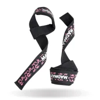 Лямки для тяги MadMax Camo Power Wrist Straps 2 шт Camo/Pink