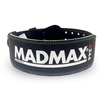 Пояс для тяжелой атлетики кожаный MadMax MFB-244 Sandwich M Black