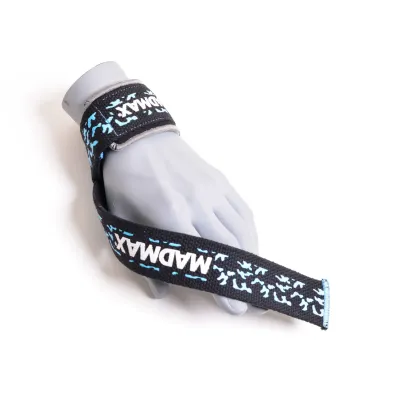 Ламки для тяги MadMax Camo Power Wrist Straps 2 шт Camo/Light Blue