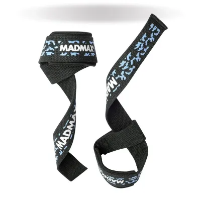 Ламки для тяги MadMax Camo Power Wrist Straps 2 шт Camo/Light Blue