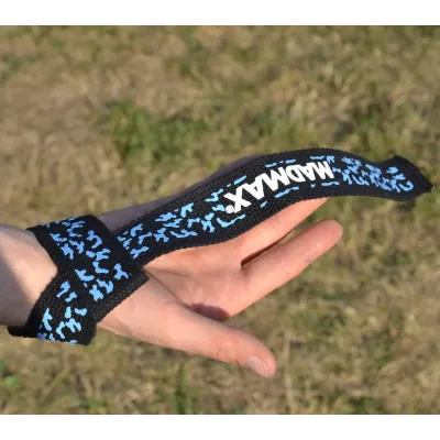Ламки для тяги MadMax Camo Power Wrist Straps 2 шт Camo/Light Blue
