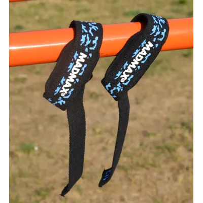 Ламки для тяги MadMax Camo Power Wrist Straps 2 шт Camo/Light Blue