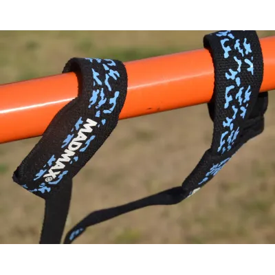 Ламки для тяги MadMax Camo Power Wrist Straps 2 шт Camo/Light Blue