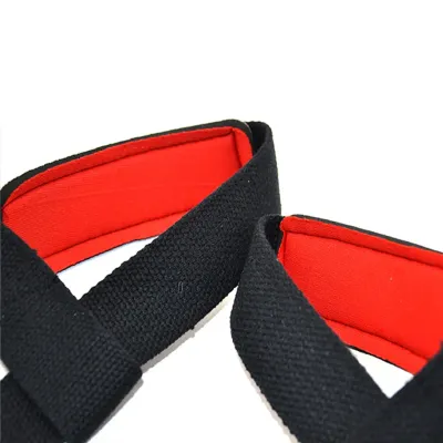 Лямки для тяги MadMax MFA-267 PWR Straps 2 шт Black/Grey/Red Лямки для тяги MadMax MFA-267 PWR Straps 2 шт Black/Grey/Red