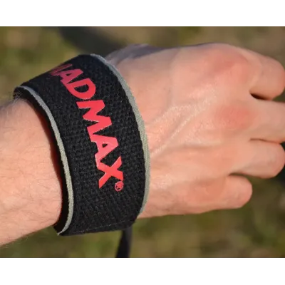 Лямки для тяги MadMax MFA-267 PWR Straps 2 шт Black/Grey/Red Лямки для тяги MadMax MFA-267 PWR Straps 2 шт Black/Grey/Red