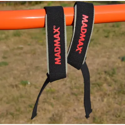 Лямки для тяги MadMax MFA-267 PWR Straps 2 шт Black/Grey/Red Лямки для тяги MadMax MFA-267 PWR Straps 2 шт Black/Grey/Red