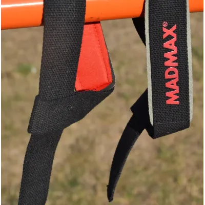 Лямки для тяги MadMax MFA-267 PWR Straps 2 шт Black/Grey/Red Лямки для тяги MadMax MFA-267 PWR Straps 2 шт Black/Grey/Red