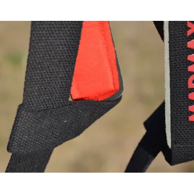 Лямки для тяги MadMax MFA-267 PWR Straps 2 шт Black/Grey/Red Лямки для тяги MadMax MFA-267 PWR Straps 2 шт Black/Grey/Red