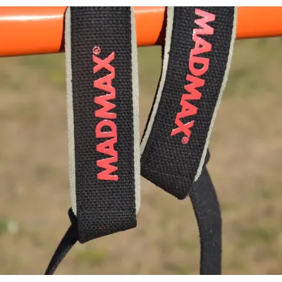 Лямки для тяги MadMax MFA-267 PWR Straps 2 шт Black/Grey/Red Лямки для тяги MadMax MFA-267 PWR Straps 2 шт Black/Grey/Red