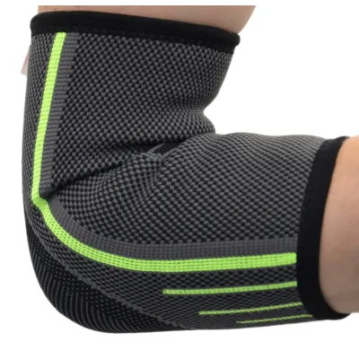 Компрессионный налокотник MadMax MFA-283 3D Compressive elbow support 1 шт M Dark grey/Neon green Компрессионный налокотник MadMax MFA-283 3D Compressive elbow support 1 шт M Dark grey/Neon green
