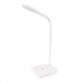 Лампа настольная сенсорный включатель MASTERTOOL 125х100х350 мм COB LED 3 режима USB 3xAA ABS White (94-0815)