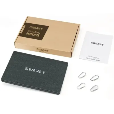 Сонячна панель No Brand BS-030 IP67 30W 2xUSB PD Чорний (1632854905) Сонячна панель No Brand BS-030 IP67 30W 2xUSB PD Чорний (1632854905)