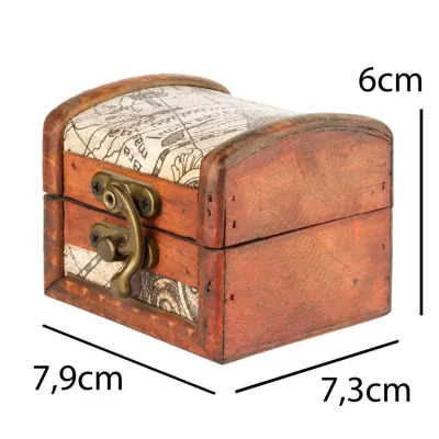 Скринька Guardar Мапа 7.9х7,3х6 см Коричневий (27585)