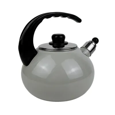 Чайник эмалированный со свистком Kamille KM-1039B 2.5 л Серый