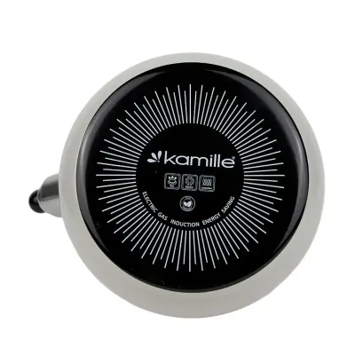 Чайник эмалированный со свистком Kamille KM-1039B 2.5 л Серый