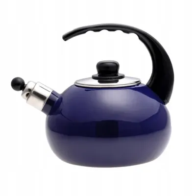 Чайник емальований із свистком Kamille KM-1039C 2.5 л Синій