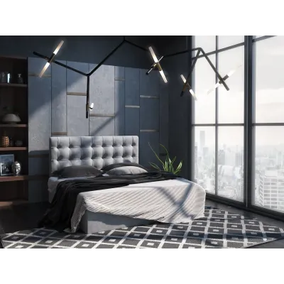 Ліжко BNB GrenadineDesign з підйомним механізмом каркас метал 120x190 світло-сірий